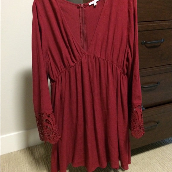 Maroon Charlotte Russe Dress.