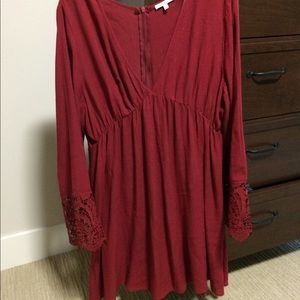 Maroon Charlotte Russe Dress.
