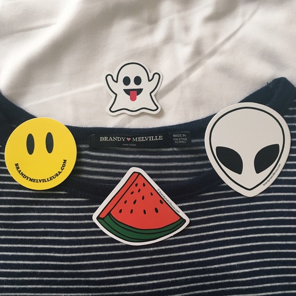 🚫BUNDLED🚫brandy melville striped nadine top - Picture 2 of 2