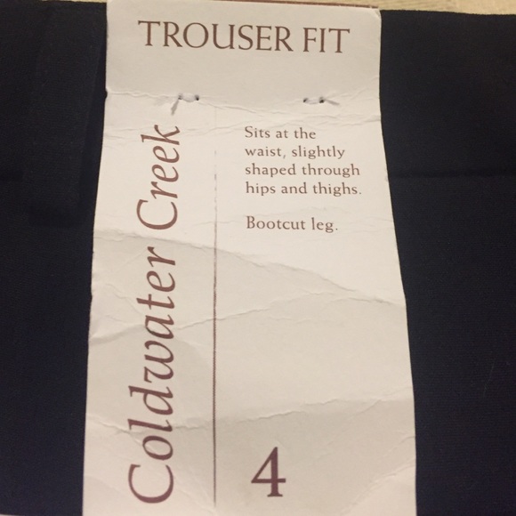 Coldwater creek black pants, bootleg. NWT - Picture 3 of 4