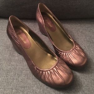 Naturalizer Bronze Wedge Pumps Sz 8