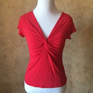 C.C Outlaw red knot front top shirt m