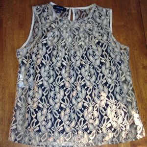 Dressy sleeveless top