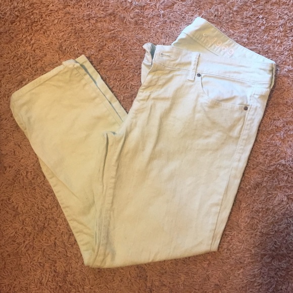 GAP 1969 mint ankle skinnies