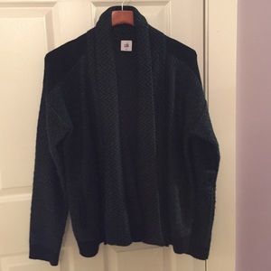 Cabi Fireside Sweater Never Worn-dark Greene & blk