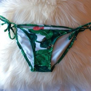 Leaf Boho Print Bikini Bottoms