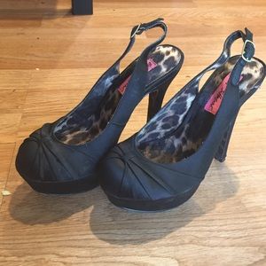 Black Betsy Johnson heels
