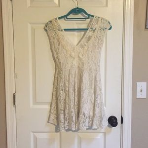 Urban outfitters- Cream/white lace dress