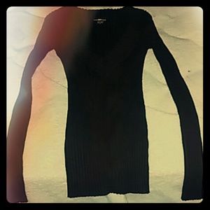 Dark Brown v neck top