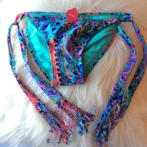 Boho Colorful Paisley Bikini Bottoms