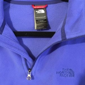 The North Face fleece zip pull over M