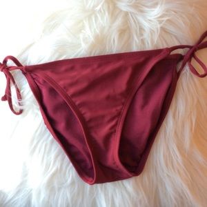 Dark Red Bikini Bottom