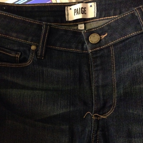Paige straight leg denim