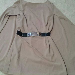 Caplet beige dress/tunic