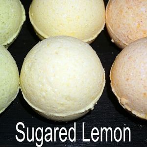 Sugared lemon bath bomb!