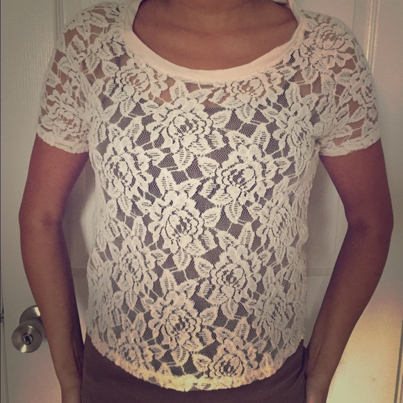 Express Lace Top XS