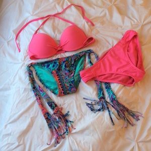 3 Piece Boho Bikini Bundle