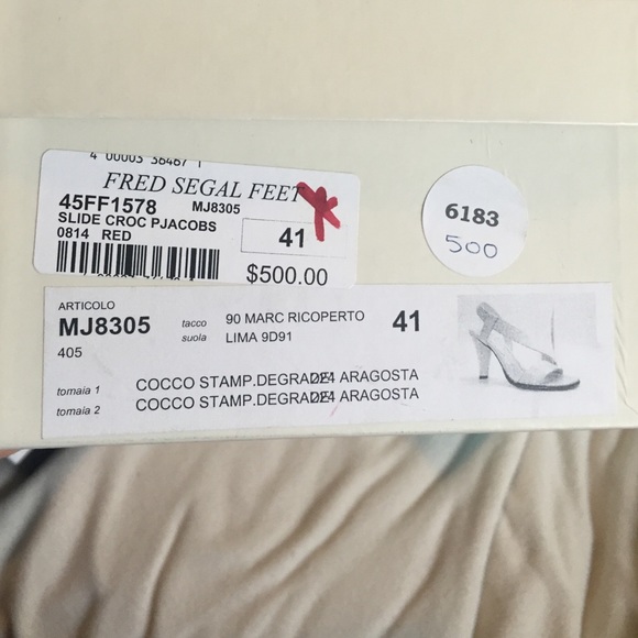 Marc Jacobs - Red Slide Croc from Fred Segal - Picture 4 of 4