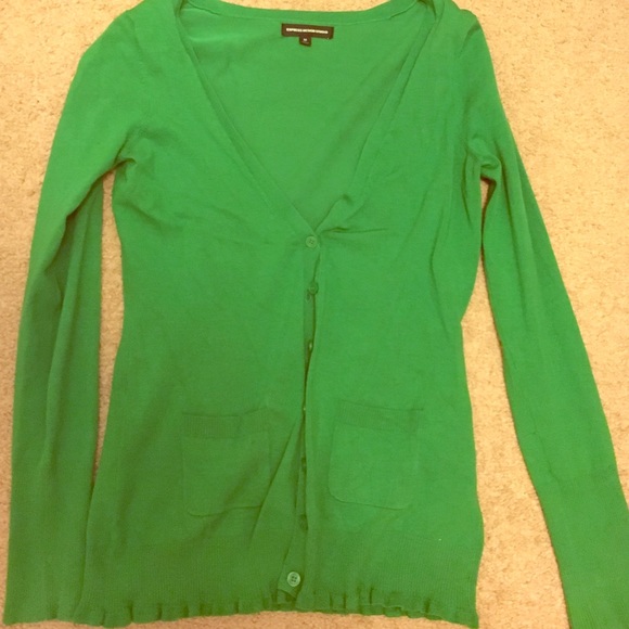 Green express cardigan