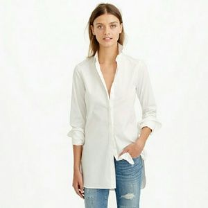 J. Crew Endless Shirt 00 NWT white