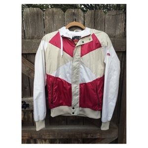A windbreaker jacket