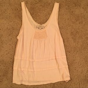 Loose fit tank top with crochet detailing - LOFT
