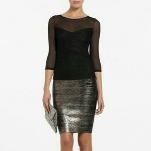 BCBG Amora Top Size XS NWT black