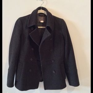 J. Crew stadium-cloth peacoat