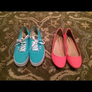 Vans low cut shoes & Call it Spring flats