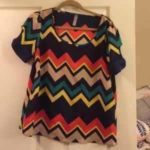 Chevron patterned shirt