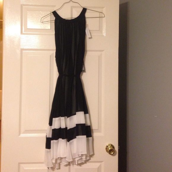 Black and white dress