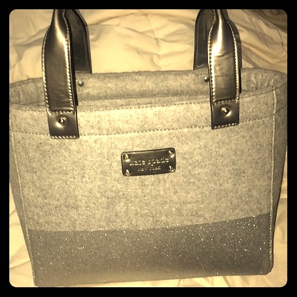 Final Price Kate Spade Felt and glitter handbag