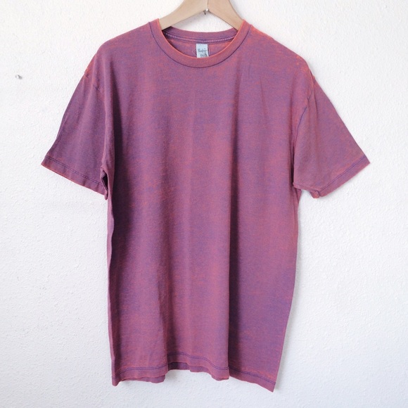 Pacific red & purple marbled beach goth tee