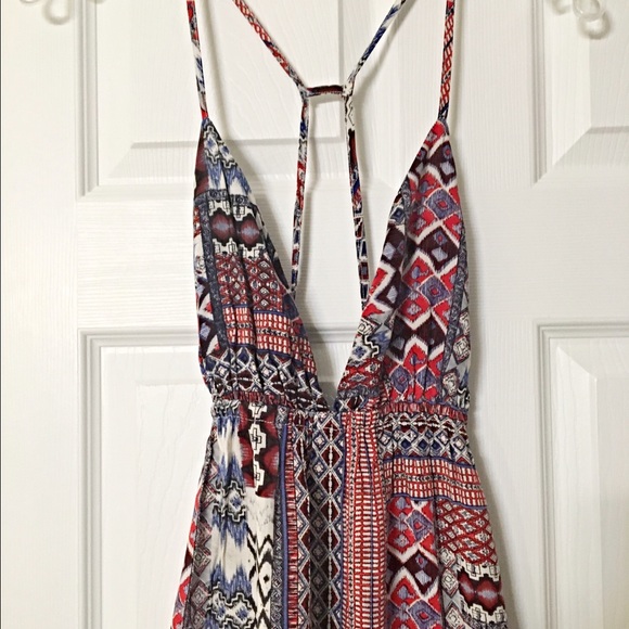 Stunning patchwork maxi dress w/split LAST CHANCE - Picture 4 of 4