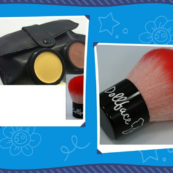 Color correcting cream & bronzer with kabuki brush