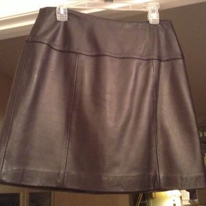 Genuine Leather Skirt