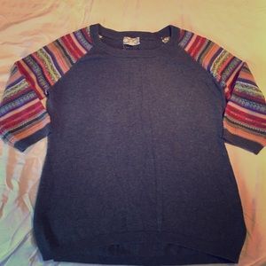 Pink rose raglan style sweater