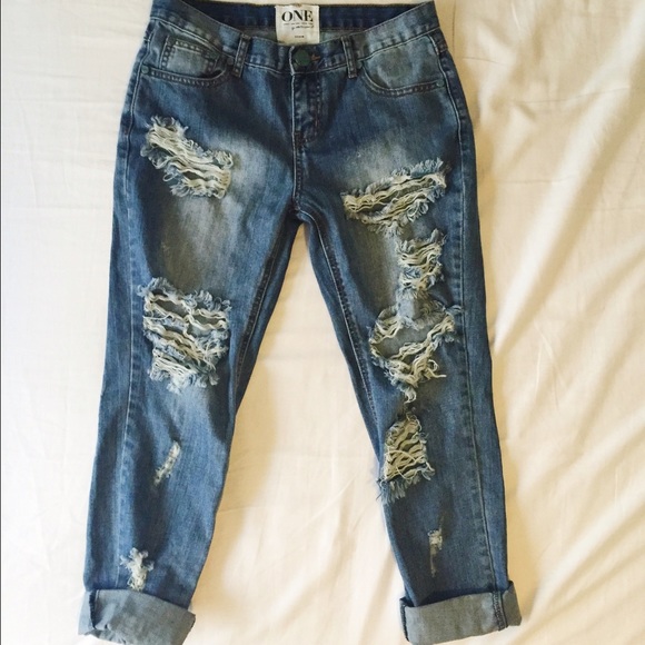 One Teaspoon Dusty Awesome Baggies Ripped Jeans