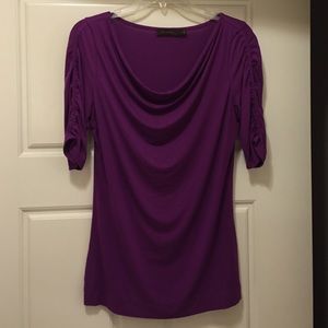 The Limited Purple Cowl neck top