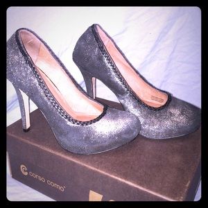 Corso Como Adhere Black Rome Metallic heel