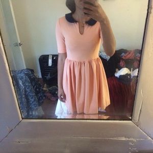 Zara Babydoll Dress in Peach