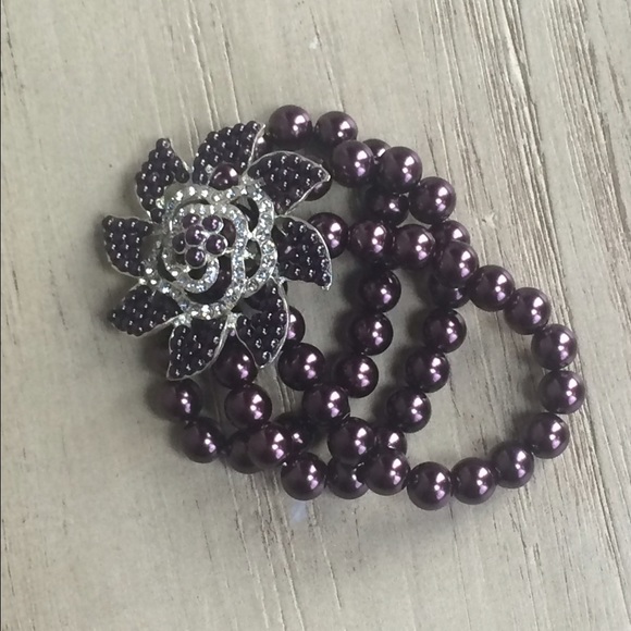 Deep Purple Statement Bracelet - Picture 1 of 3