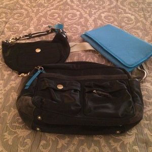 Coach baby bag with matching small purse