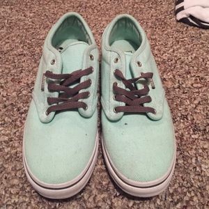 Sea mint colored vans. Sz 6.5.