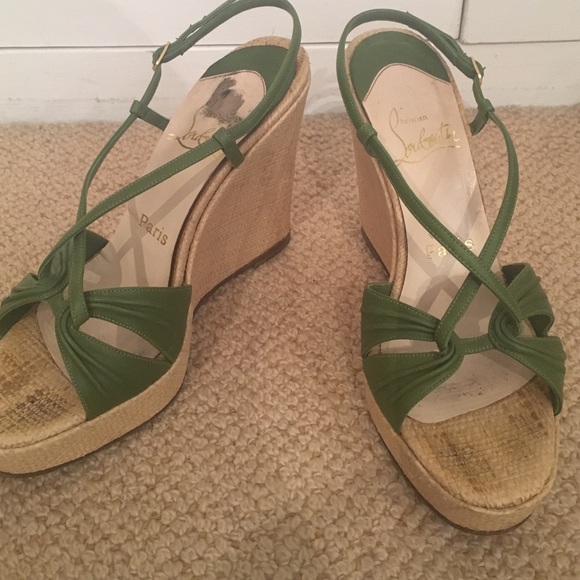 Christian Louboutin wedge sandals sz36.5