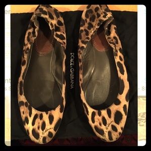 Dolce & Gabbana Leopard Ballet Flats