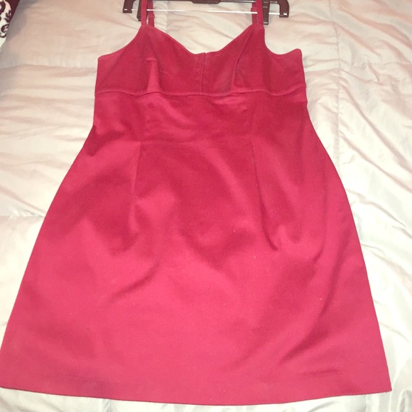 Express dark red dress