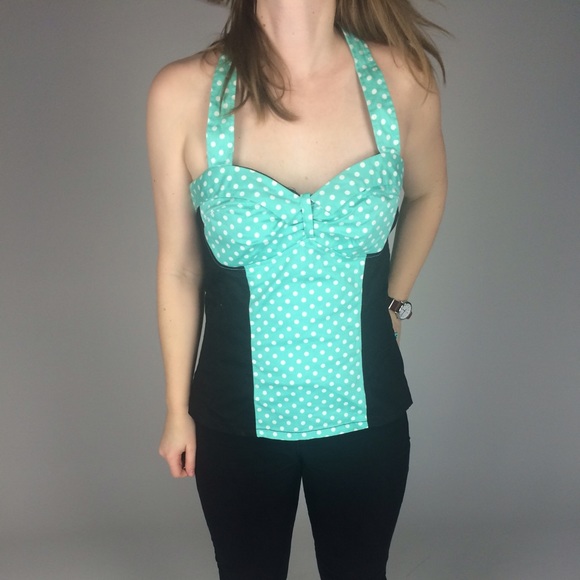 Bombshell Blue Halter - Picture 1 of 4