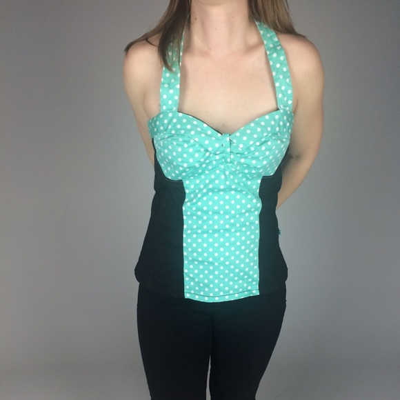 Bombshell Blue Halter - Picture 3 of 4