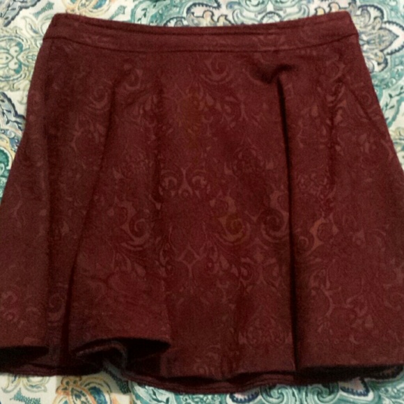 Maroon skirt